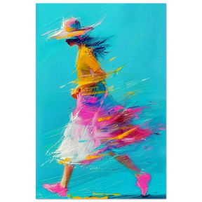 The Flow of Freedom | Abstract Expressionism & Modern Impressionism - 30x45 cm / 12x18″ - Aluminum Print - 