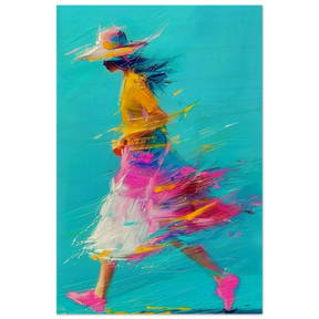 The Flow of Freedom | Abstract Expressionism & Modern Impressionism - 40x60 cm / 16x24″ - Wood Prints - 