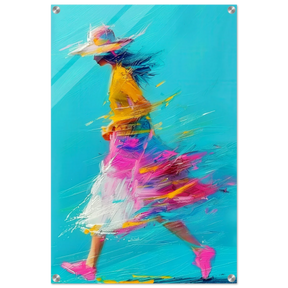 The Flow of Freedom | Abstract Expressionism & Modern Impressionism - 50x75 cm / 20x30″ - Acrylic Print - 