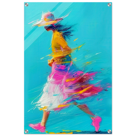 The Flow of Freedom | Abstract Expressionism & Modern Impressionism - 50x75 cm / 20x30″ - Acrylic Print - 
