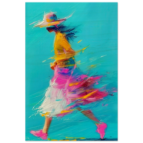 The Flow of Freedom | Abstract Expressionism & Modern Impressionism - 60x90 cm / 24x36″ - Wood Prints - 