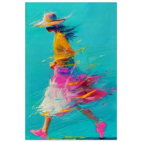 The Flow of Freedom | Abstract Expressionism & Modern Impressionism - 60x90 cm / 24x36″ - Wood Prints - 