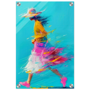 The Flow of Freedom | Abstract Expressionism & Modern Impressionism - 30x45 cm / 12x18″ - Acrylic Print - 