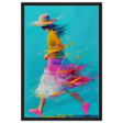 The Flow of Freedom | Abstract Expressionism & Modern Impressionism - 60x90 cm / 24x36″ - Framed Canvas - Black frame