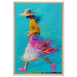 The Flow of Freedom | Abstract Expressionism & Modern Impressionism - 60x90 cm / 24x36″ - Framed Canvas - Wood frame