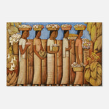 The Flower Sellers by Alfredo Ramos Martinez | Vintage Wall art Print - Acrylic Print - 30x45 cm / 12x18″ - 
