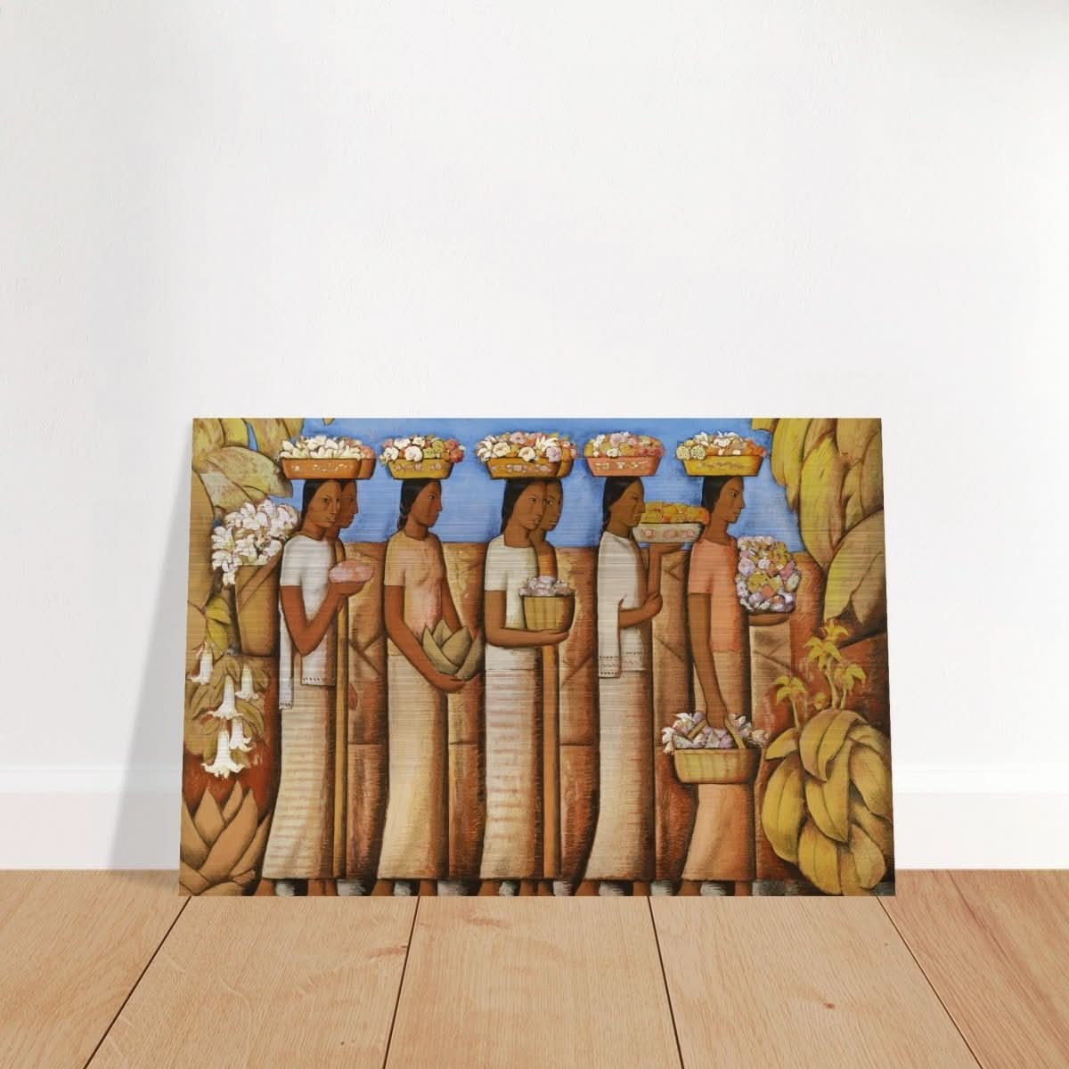 The Flower Sellers by Alfredo Ramos Martinez | Vintage Wall art Print - Acrylic Print - 30x45 cm / 12x18″ - 