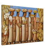 The Flower Sellers by Alfredo Ramos Martinez | Vintage Wall art Print - Acrylic Print - 30x45 cm / 12x18″ - 