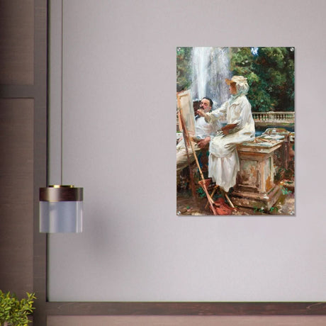 The Fountain, Villa Torlonia, Frascati by John Singer Sargent - Acrylic Print - 70x100 cm / 28x40″ - 