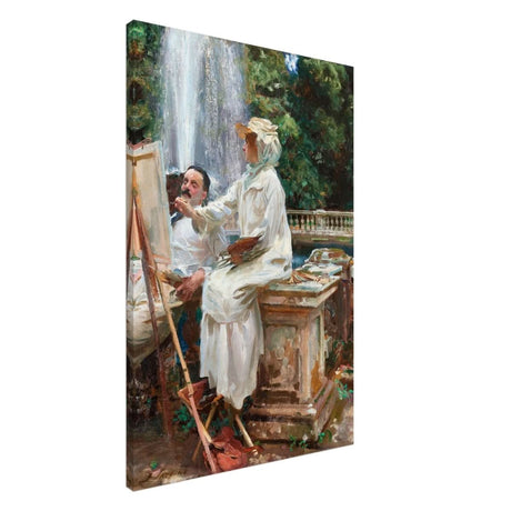 The Fountain, Villa Torlonia, Frascati by John Singer Sargent - Canvas - 60x90 cm / 24x36″ - Slim