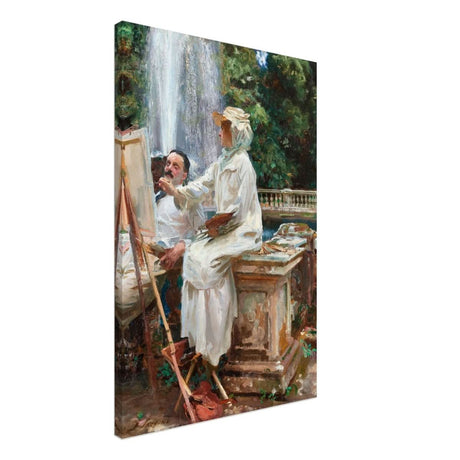 The Fountain, Villa Torlonia, Frascati by John Singer Sargent - Canvas - 50x75 cm / 20x30″ - Slim