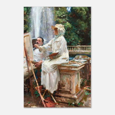 The Fountain, Villa Torlonia, Frascati by John Singer Sargent - Aluminum Print - 60x90 cm / 24x36″ - 