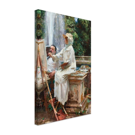The Fountain, Villa Torlonia, Frascati by John Singer Sargent - Canvas - 30x45 cm / 12x18″ - Slim