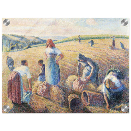 The Gleaners, 1889 by Camille Pissarro | Vintage wall art print - Acrylic Print - 30x40 cm / 12x16″ - 