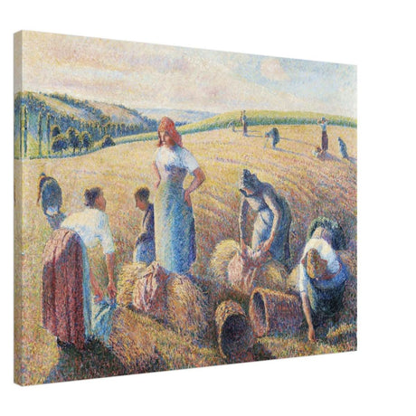 The Gleaners, 1889 by Camille Pissarro | Vintage wall art print - Canvas - 60x80 cm / 24x32″ - 