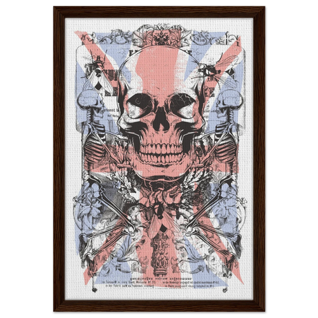 The Insect Alchemy | Pop art wall art print - 40x60 cm / 16x24″ - Framed Canvas - Dark wood frame