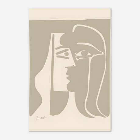 The Kiss by Pablo Picasso - Aluminum Print - 40x60 cm / 16x24″ - 