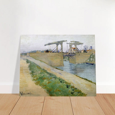The Langlois Bridge (1888) by Vincent van Gogh | Vintage wall art print - Brushed Aluminum Print - 40x50 cm / 16x20″ - 