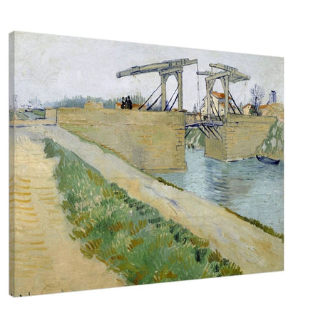 The Langlois Bridge (1888) by Vincent van Gogh | Vintage wall art print - Canvas - 70x100 cm / 28x40″ - 
