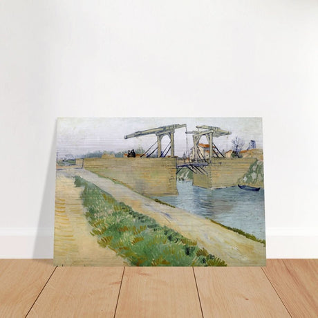The Langlois Bridge (1888) by Vincent van Gogh | Vintage wall art print - Brushed Aluminum Print - 70x100 cm / 28x40″ - 
