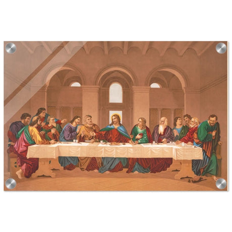 The Last Supper by Leonardo da Vinci | Da Vinci Vintage Wall art Print - Acrylic Print - 30x45 cm / 12x18″ - 