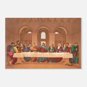 The Last Supper by Leonardo da Vinci | Da Vinci Vintage Wall art Print - Aluminum Print - 30x45 cm / 12x18″ - 