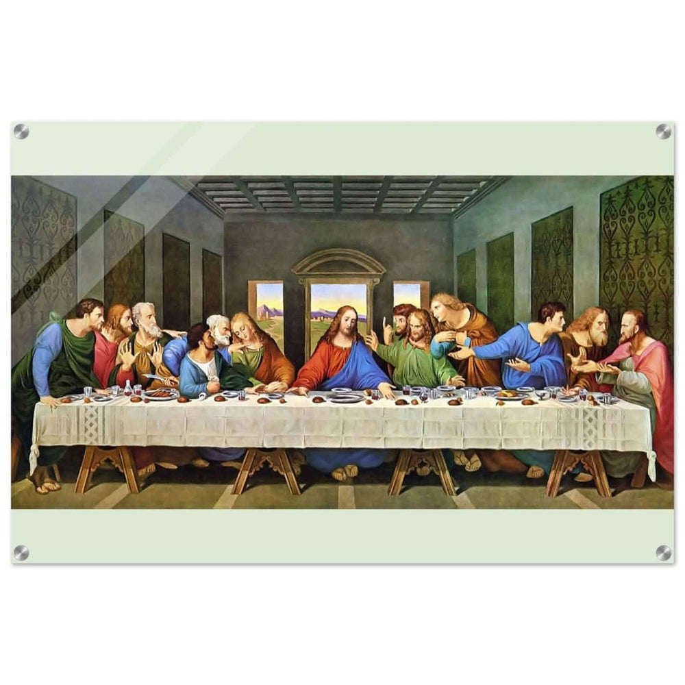 The Last Supper by Leonardo da Vinci (Restored) | Vintage Art wall art print - Acrylic Print - 60x90 cm / 24x36″ - 