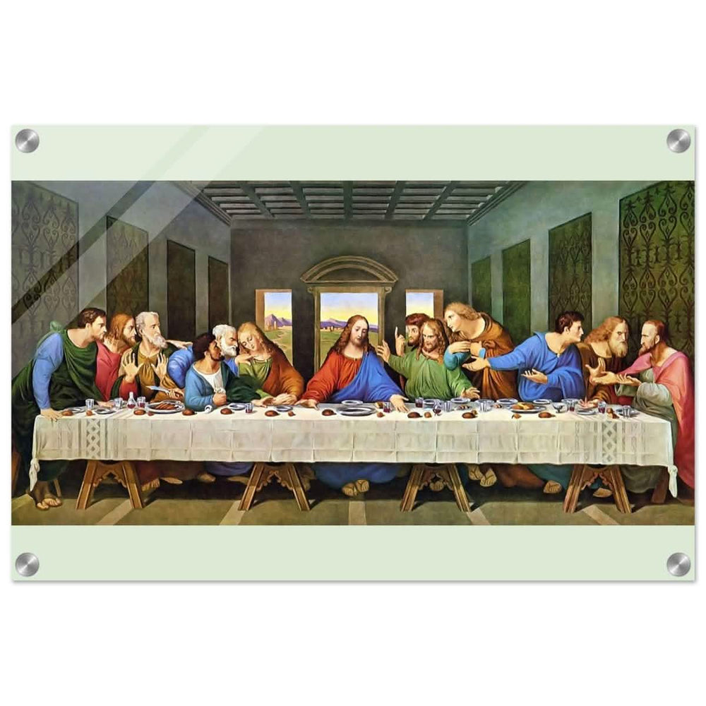 The Last Supper by Leonardo da Vinci (Restored) | Vintage Art wall art print - Acrylic Print - 40x60 cm / 16x24″ - 