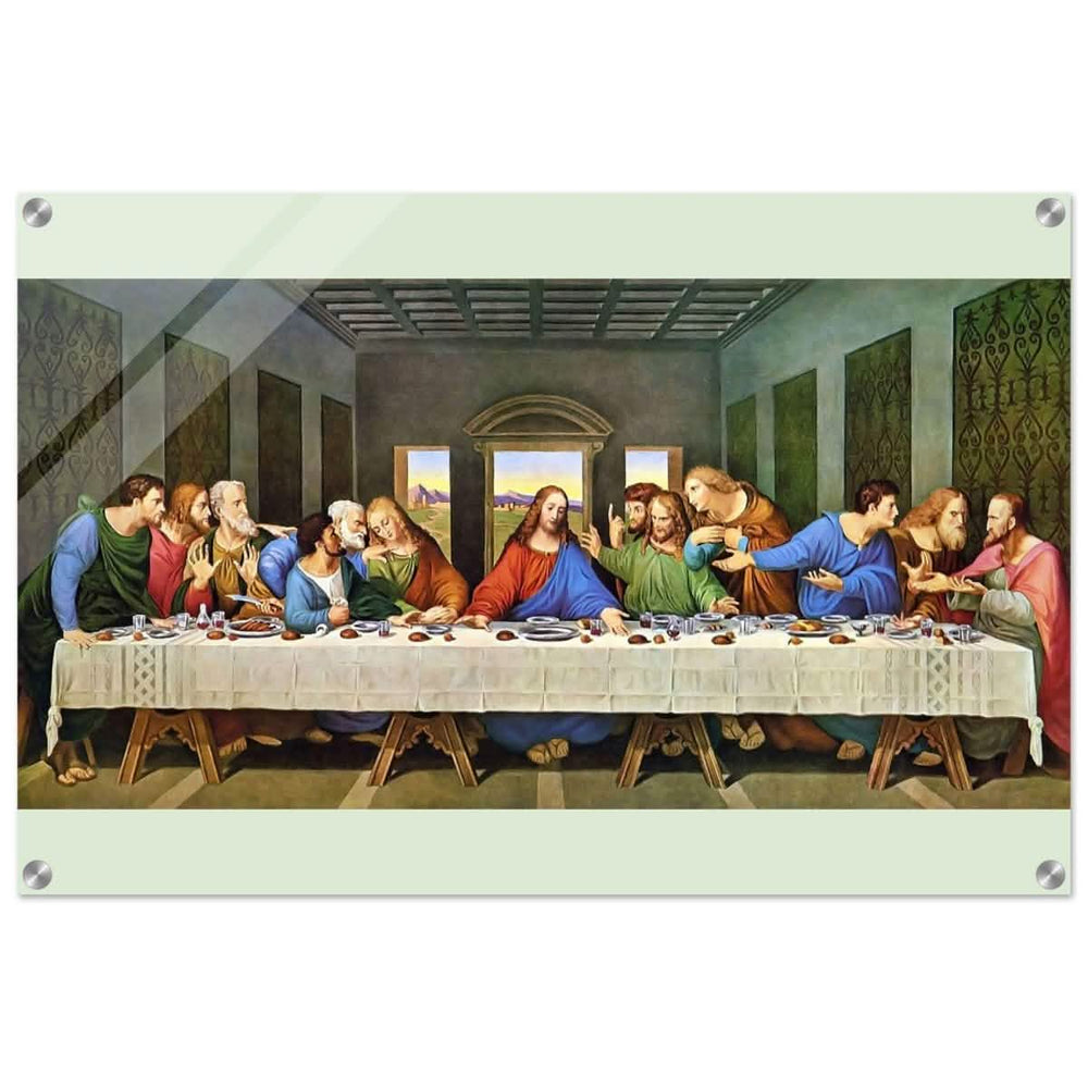 The Last Supper by Leonardo da Vinci (Restored) | Vintage Art wall art print - Acrylic Print - 50x75 cm / 20x30″ - 