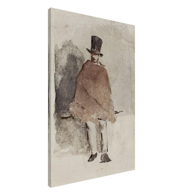 The Man in the Tall Hat (1858 - 1859) Edouard Manet | Wall art Print - 60x90 cm / 24x36″ - Canvas - 