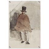 The Man in the Tall Hat (1858 - 1859) Edouard Manet | Wall art Print - 40x60 cm / 16x24″ - Acrylic Print - 