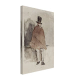 The Man in the Tall Hat (1858 - 1859) Edouard Manet | Wall art Print - 30x45 cm / 12x18″ - Canvas - 