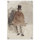 The Man in the Tall Hat (1858 - 1859) Edouard Manet | Wall art Print - 30x45 cm / 12x18″ - Acrylic Print - 