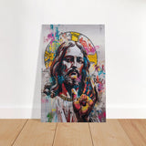 The Messiah Jesus Christian Art Da Vinci Modern Art - Brushed Aluminum Print - 50x75 cm / 20x30″ - 