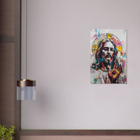 The Messiah Jesus Christian Art Da Vinci Modern Art - Acrylic Print - 50x75 cm / 20x30″ - 