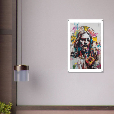 The Messiah Jesus Christian Art Da Vinci Modern Art - Acrylic Print - 60x90 cm / 24x36″ - 
