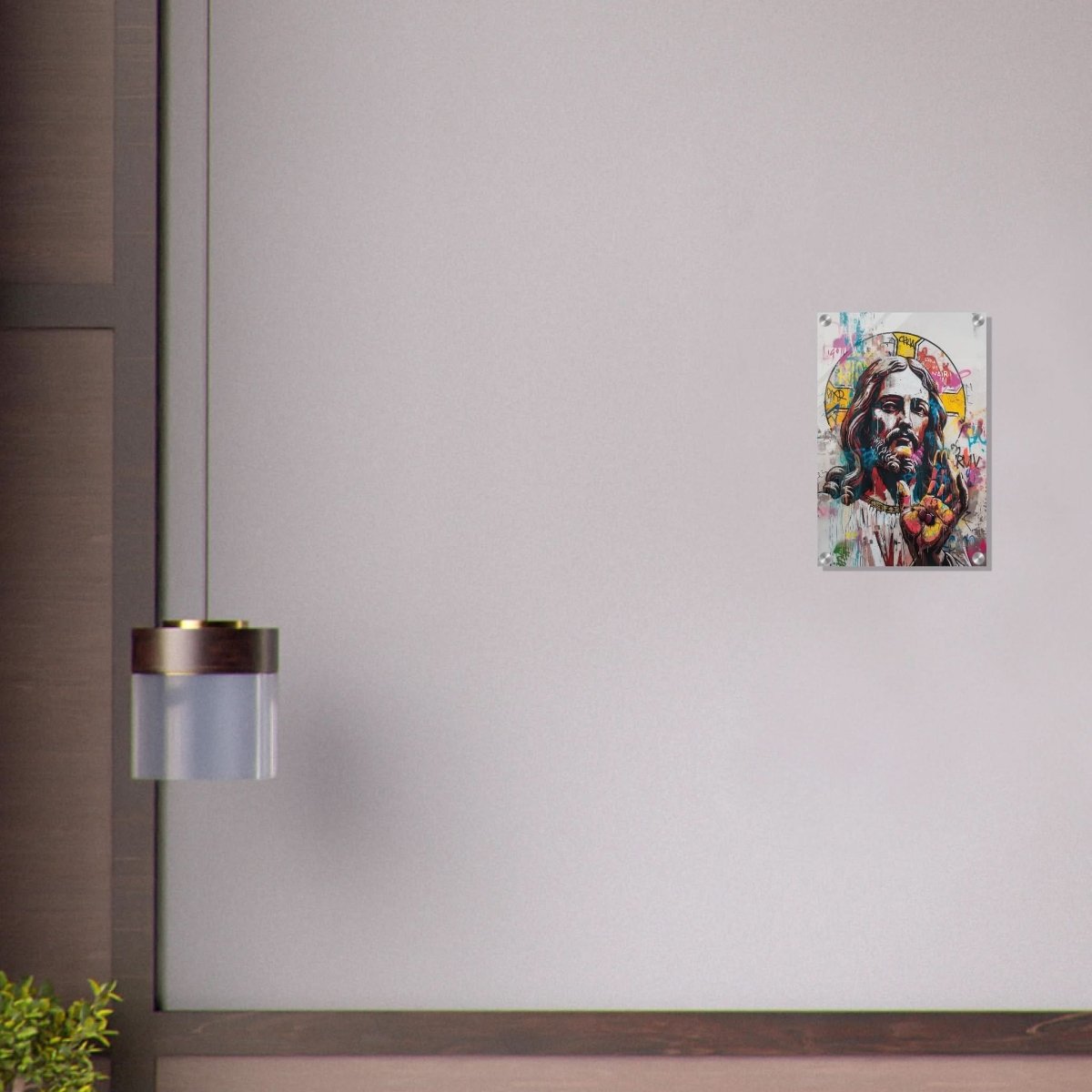 The Messiah Jesus Christian Art Da Vinci Modern Art - Acrylic Print - 30x45 cm / 12x18″ - 