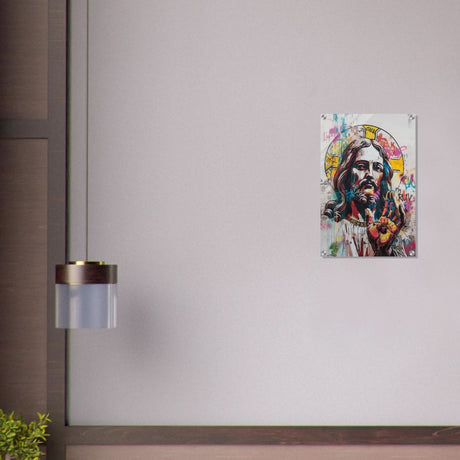 The Messiah Jesus Christian Art Da Vinci Modern Art - Acrylic Print - 40x60 cm / 16x24″ - 