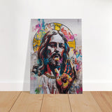 The Messiah Jesus Christian Art Da Vinci Modern Art - Brushed Aluminum Print - 70x100 cm / 28x40″ - 