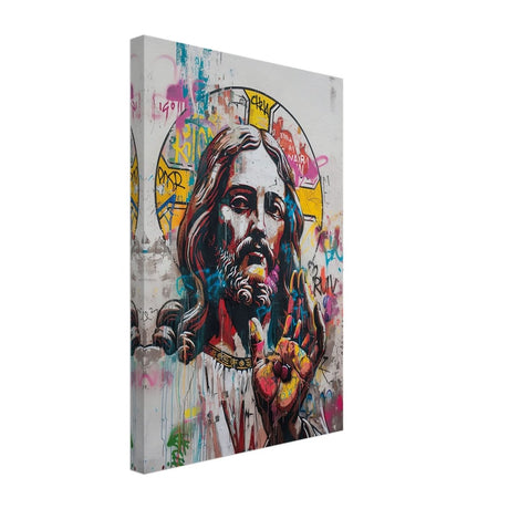 The Messiah Jesus Christian Art Da Vinci Modern Art - Canvas - 30x45 cm / 12x18″ - Slim