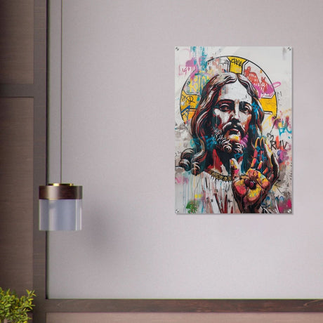 The Messiah Jesus Christian Art Da Vinci Modern Art - Acrylic Print - 70x100 cm / 28x40″ - 