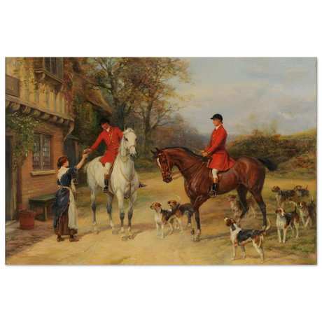 The Morning Meet – Equestrian & Hunting Scene Wall Art Print - Fine Art Poster - 40x60 cm / 16x24″ - 