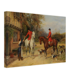The Morning Meet – Equestrian & Hunting Scene Wall Art Print - Canvas - 30x45 cm / 12x18″ - 