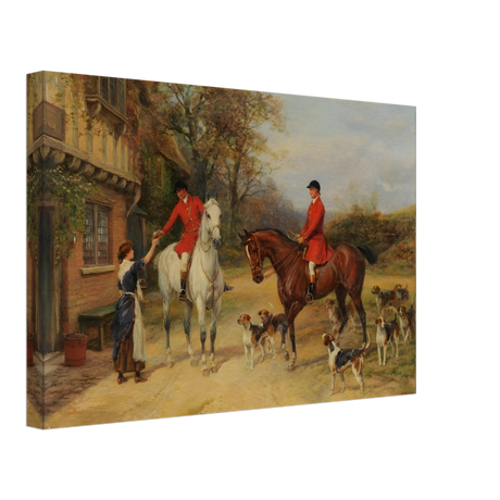 The Morning Meet – Equestrian & Hunting Scene Wall Art Print - Canvas - 30x45 cm / 12x18″ - 