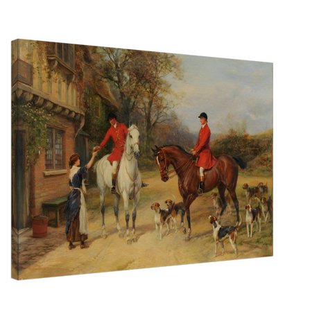 The Morning Meet – Equestrian & Hunting Scene Wall Art Print - Canvas - 50x75 cm / 20x30″ - 