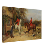 The Morning Meet – Equestrian & Hunting Scene Wall Art Print - Canvas - 40x60 cm / 16x24″ - 