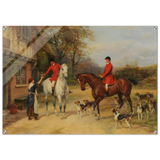 The Morning Meet – Equestrian & Hunting Scene Wall Art Print - Acrylic Print - 70x100 cm / 28x40″ - 
