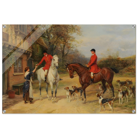 The Morning Meet – Equestrian & Hunting Scene Wall Art Print - Acrylic Print - 60x90 cm / 24x36″ - 