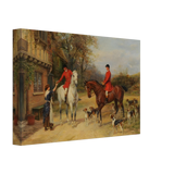 The Morning Meet – Equestrian & Hunting Scene Wall Art Print - Canvas - 20x30 cm / 8x12″ - 