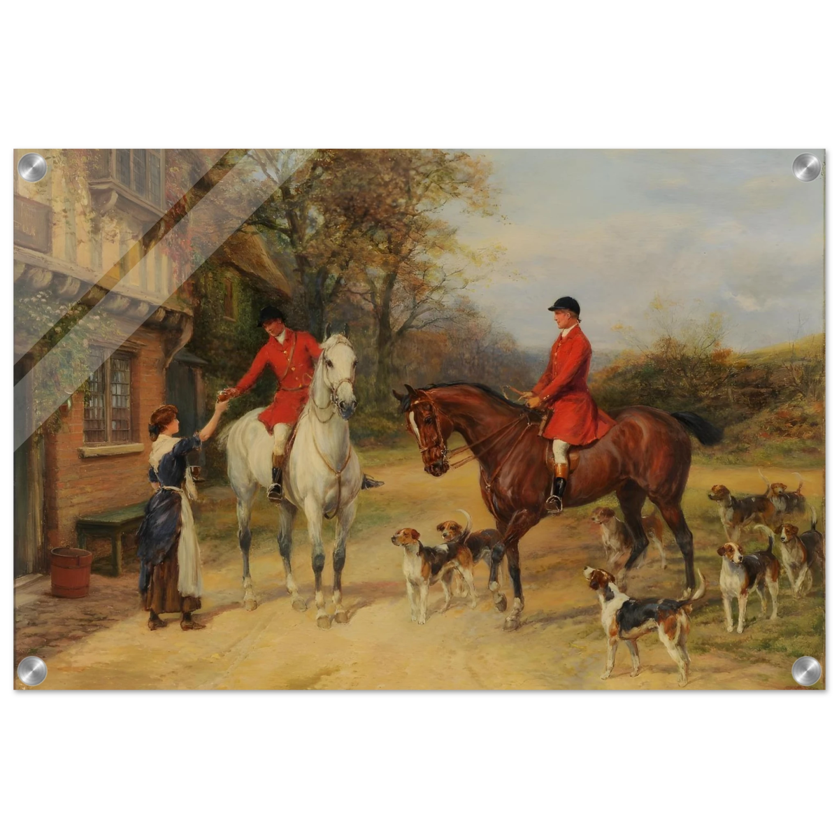 The Morning Meet – Equestrian & Hunting Scene Wall Art Print - Acrylic Print - 40x60 cm / 16x24″ - 